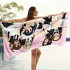 K-ON! Hokago Tea Time Maid Print Beach Towel, Quick Dry Anime Bath Towel, Soft Absorbent Towel for Swimming Camping
