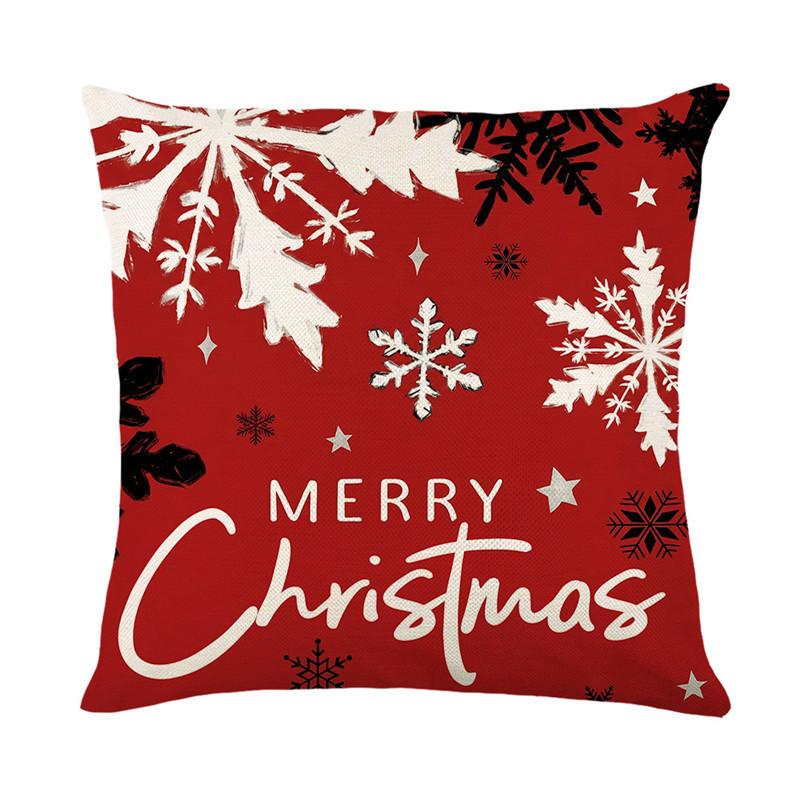 Christmas pillow cover digital printing cushion Christmas theme sofa pillow