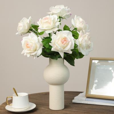 Echte Berührung Leichter Luxus Mary Rosen Künstliche Blumen Hotel Dekoration Simulation Rosenzweig Seiden-Fälschung Blume Tischdekoration