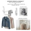 Foldableable Portable Clothes Drying Rack Travel Clothes Hanging Rack 7 Hole Multi-functional Storage Home Business Trip Hotel Clothes Hanger Tool