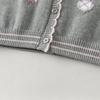 DAVE & BELLA Girls' Anti-Static Knitted Cotton Cardigan