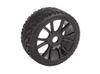 HOBBYPOWER 4-Piece 17mm Hub Wheel Rim & Tire 1:8 Off-Road RC Tire 18011 for X-RAY HPI