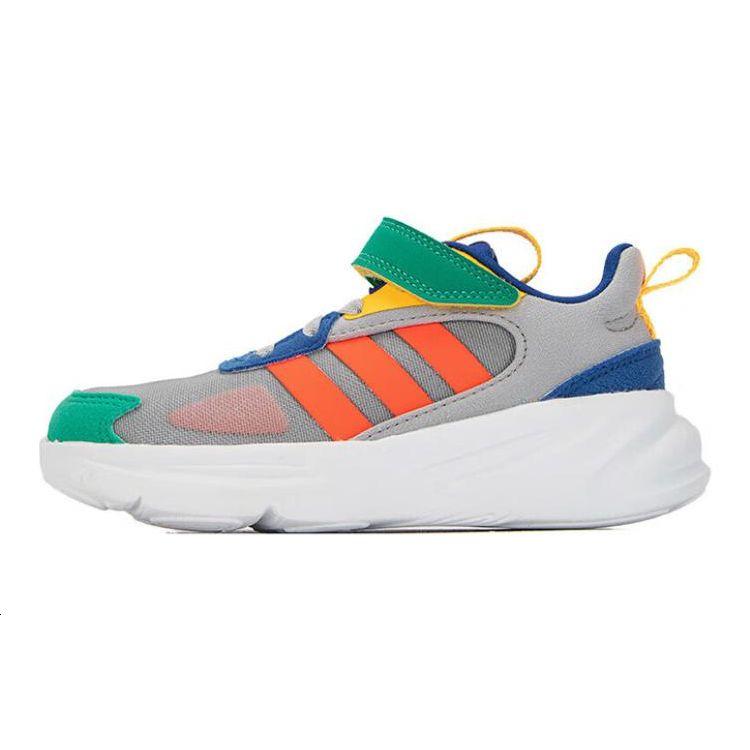 Adidas Neo Ozelle Non-Slip Shock Absorbing Durable Low-Top Running Shoes Kids Sneakers Gray H03805