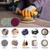 5 Inch wet and dry round flocking sandpaper sheet 30 pieces 400 600 800 1000 1500 2000 mesh  Suitable for track sander