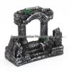 Double Pillar Roman Resin Fish Cave Aquarium Ornament