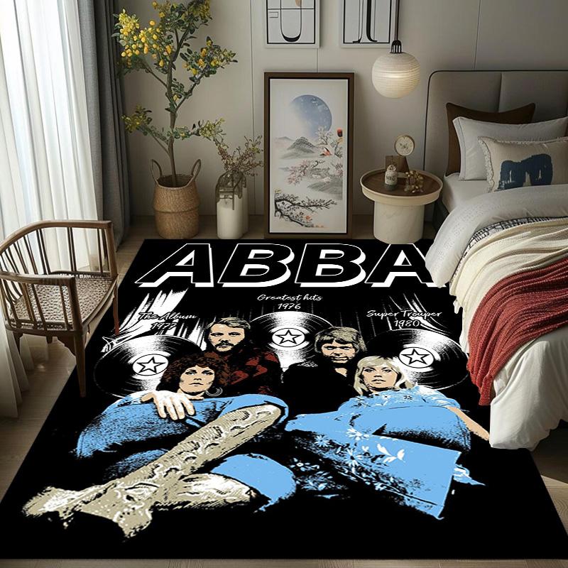 Tappeto ABBA Iconic Music Legacy Adatto a tutte le stagioni Tappetini da pavimento Regali di Natale Tappetino protettivo Decorazione per dormitorio