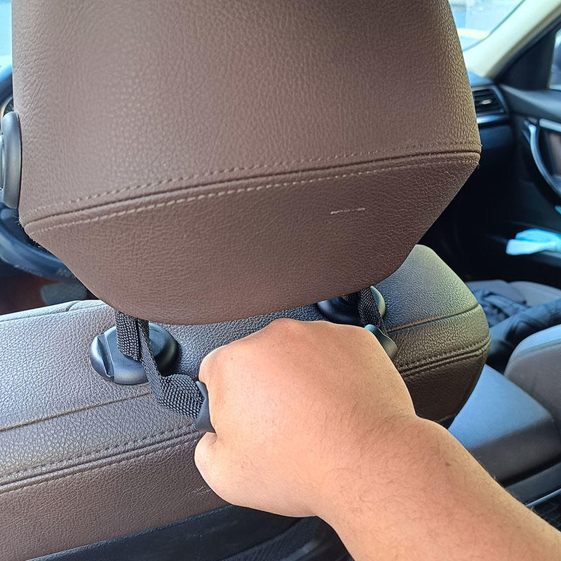 2pcs Car Anti Slip Handle Headrest Onboard Auxiliary Safety Armrest Rear Passenger Handle Car Interior Accessories