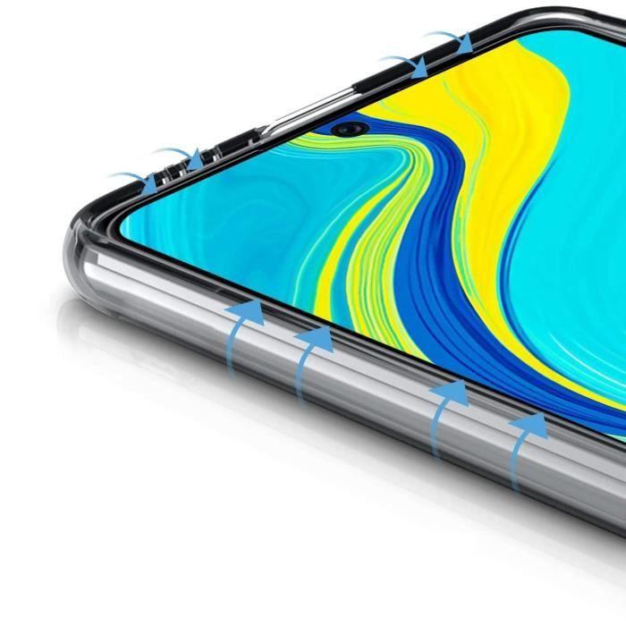 Verre Trempe pour Xiaomi REDMI NOTE 9S - REDMI NOTE 9 PRO [Pack 2] Film Transparent Bord Noir Vitre Protection Ecran Phonillico®