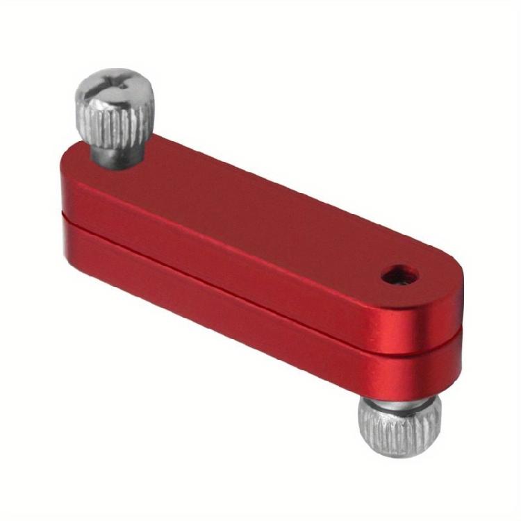 

Aluminum Ruler Stop Adjustable Ruler Stop Block Measuring Block Tool for Versatile Use in Woodworking & Construction червоний