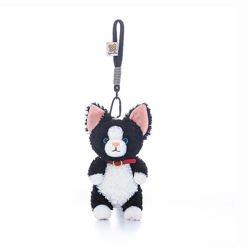 Cute Lying Posture Sitting Posture Devon Rex Cat Plush Toy Pendant For Desk Display And Collectors Item