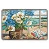 D Flat Metal Sign Vintage Welcome Garden Tin Sign Set Rustic Home Decor Butterfly Flower Watering Can Wall Art