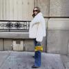 Winter Coats for Women Big Collar Fluffy Faux Fur Coat Women Plush Jacket Vintage Loose Short Female Outerwears
