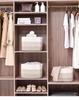 Rectangular Woven Storage Basket with Hollow Handles for Laundry and Toys