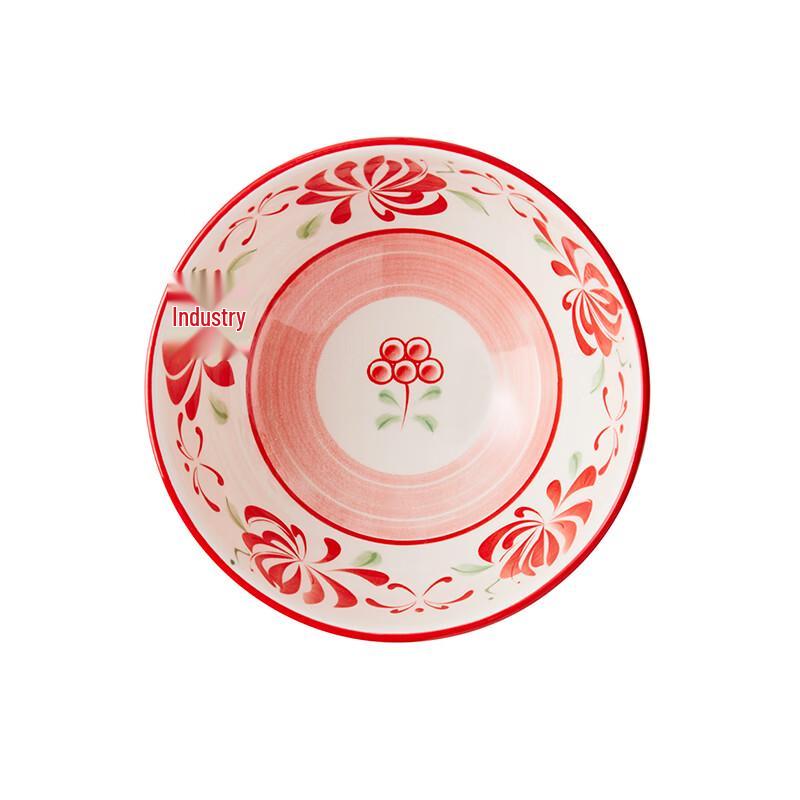 Gonghe Jingpin Chinese Style Twin Lotus 12-Piece Ceramic Tableware Set