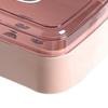 Soap Box Portable Drainable Plastic Soap Holder Container with Cover for Home Dorm Travel Pink