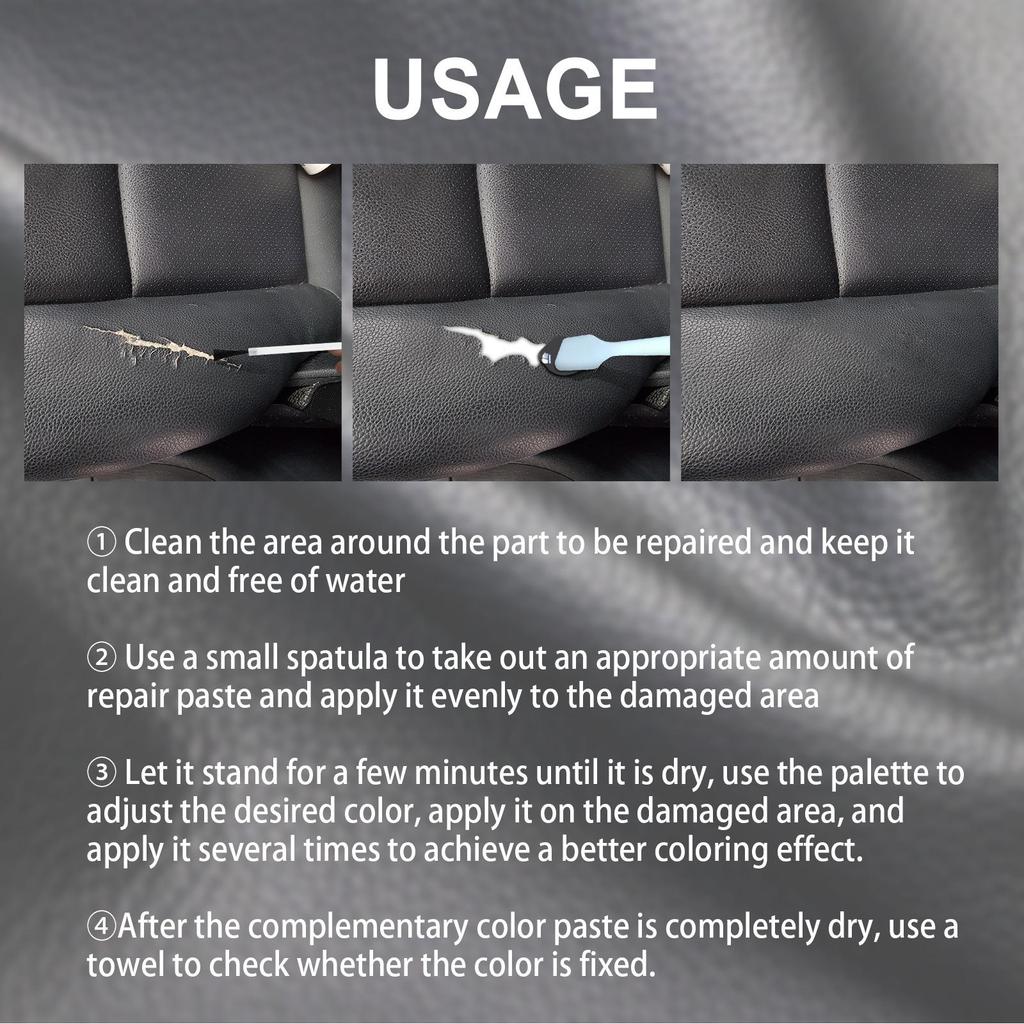 20ml Car Leather Repair Paste Filler Car Seat Leather Complementary Refurbishing Paste Sofa Coats Scratch Cracks Restoration