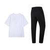 Li-Ning Round Neck Loose T-Shirt Comfortable Long Pants Casual Sports Suit Men suit W877-2+W297-4