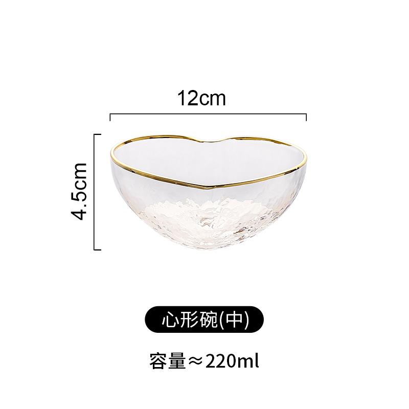 

Стеклянная миска в форме сердца любви, милая чашка в форме сердца, домашняя фруктовая, для закусок, салатница, изысканная тарелка для пасты, кухонная посуда