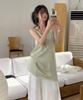 Odes Linden Silk Lace Dress (Soft Lime)