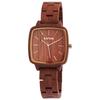 Wristwatch - RAPTOR - Angy - Square Case 36 Mm - Padauk Wood - Miyota 2035