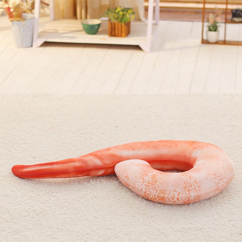 1 Stück 100cm Riesen Kreative Plüsch Geschälte Garnelen Stofftier Plüschtiere U Nackenkissen Garnelen Kissen P