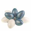 Large Plastic Easter Eggs With Glitter Led White And Gray