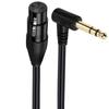 XLR 3 Pin To 6.35mm 1/4" TS/TRS Male Audio Cable, Stereo 6.35mm To XLR Plug Stereo Mic Audio Connector for Microphone