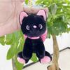 PP Cotton Bow Cat Plush Keychain Soft Stuffed Doll Keychain Kitty Keyring Doll  Backpack Decor