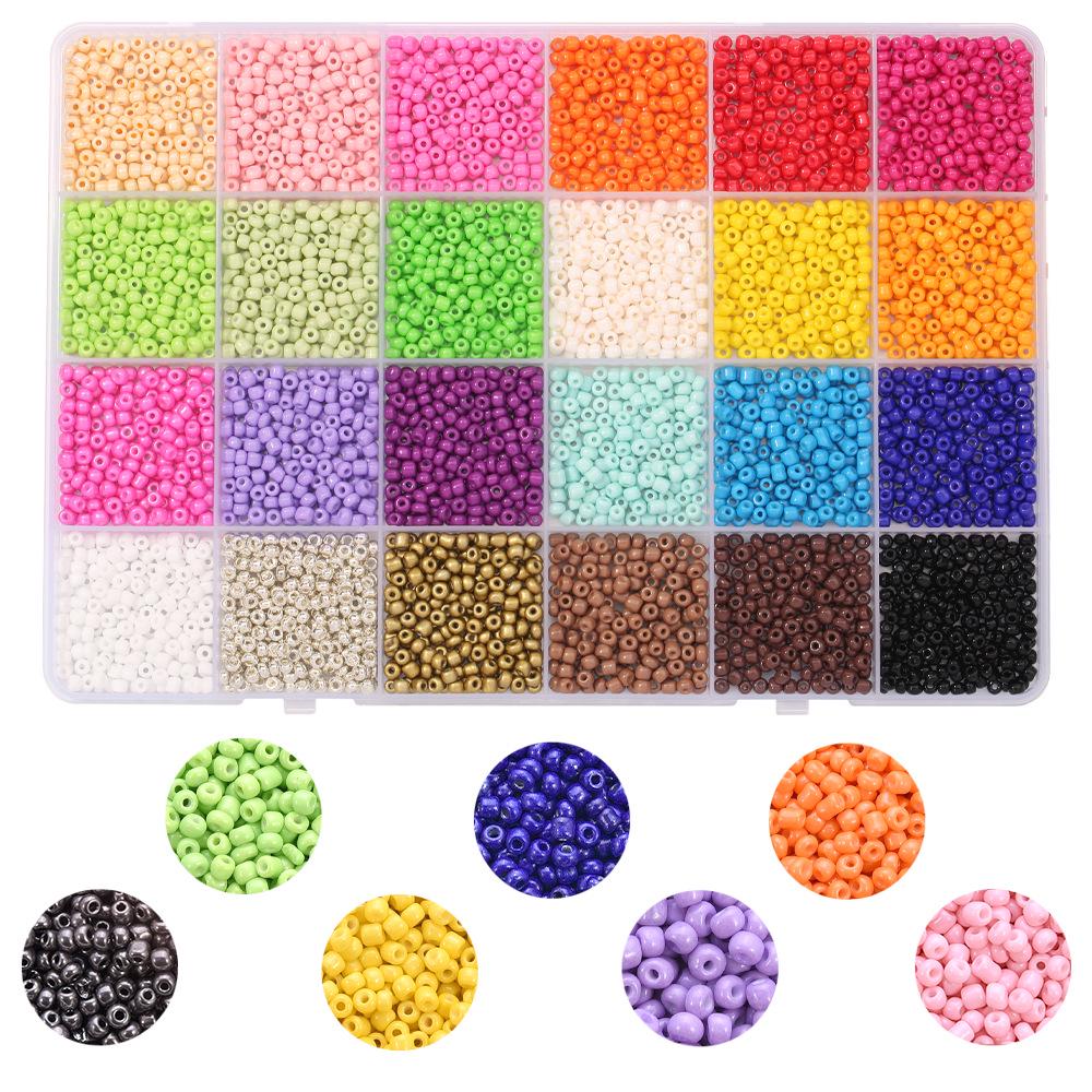 24-Grid Macaron Resin Beads DIY Jewelry Kit