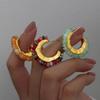 Vintage Ästhetische Ohrringe Mehrfarbige Ohrringe Raffinierte Ohrringe Ohrstecker Geeignet für Modebewusste Frauen Geschenk