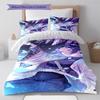 Demon Slayer Nezuko Kamado Smiling Face Anime Bedding Set Duvet Cover Polyester Soft Bed Linen Set -QJY