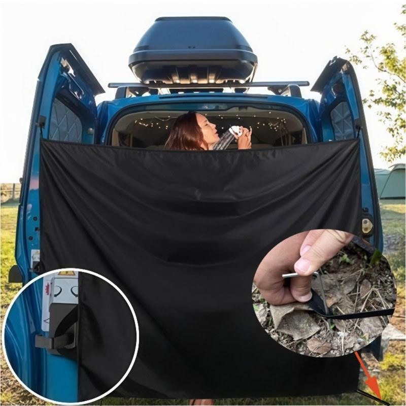 SUV Truck Adjustable Car Rear Door Window Shade Sun Blocking Curtain For Privacy Resting Outdoor Shower