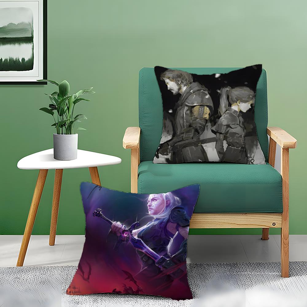 Awards Game Clair Obscur Expedition 33 Art Pillow Case Pattern Printed Pillowcase For Living Room Sofa Cushion Cover