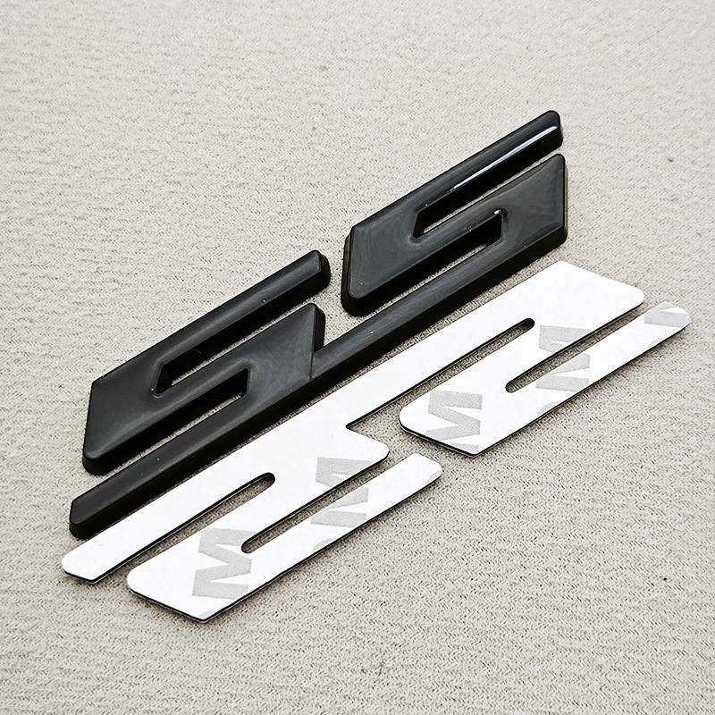 3D Metal Car Styling Red Black Logo SS Sticker Emblem Rear Trunk Badge For Chevrolet Camaro Chevelle Impala Malibu Accessories
