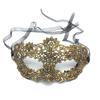 Lace Adult Costume Mask With Gold Silver Embroidery For Costume Party And Holiday Celebrations