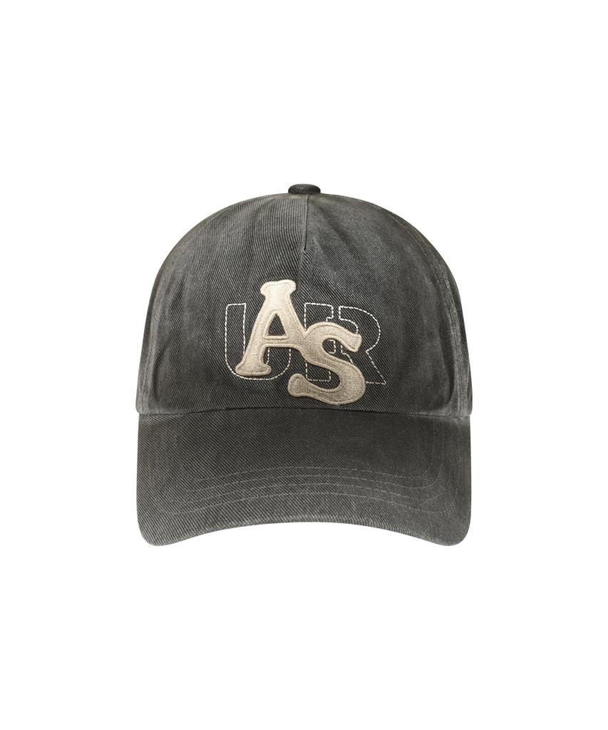 Aejeuyua Washed Logo Ball Cap Charcoal