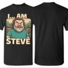 Mens Womens I Am Steve Chicken Jockey Lava Chicken Shirt Pure Cotton Printed T-Shirt  Top Clothing