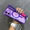 Per Custodia Trasparente con Cinturino da Polso per For Iphone 16 1 14 17 Pro Max Plus 12 13 11 17 Air Lanyard Armor Cover Rigida Antiurto