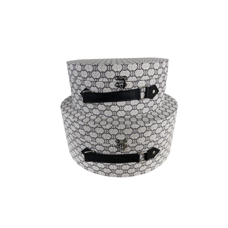 

Modern Semicircle Leather Handbag Storage Display for Hotel & Bedroom Decor 295x235x120 mm