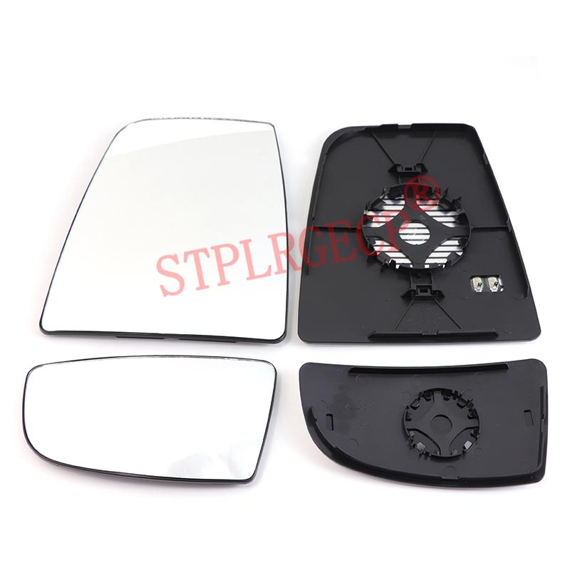 Verre de rétroviseur latéral chauffant de remplacement pour voiture avec plaque pour Ford Transit T-150 T250 T350 2015-2025