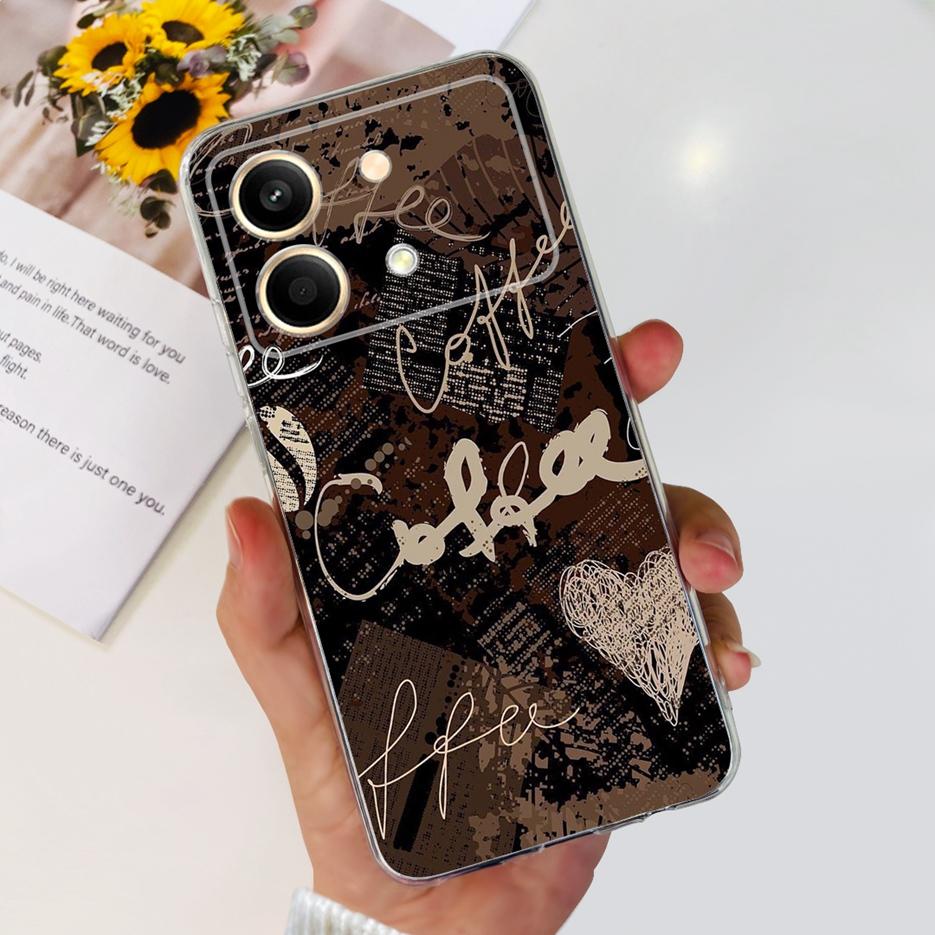 For Xiaomi Poco X6 Pro 5G Case New Fashion Painted Cover Clear Silicone Phone Case For Xiaomi Poco X6 Neo PocoX6 Pro Soft Fundas