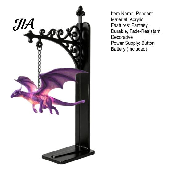 Fantasy-Thema Geschenk Magischer Fliegender Drache Bücherregal Lampe, Warmes Hängendes Nachtlicht, Harzfigur Leseecke Dekor, Einzigartig für Liebhaber Buch