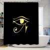 Egyptian Eye Of Horus Shower Curtain Waterproof Vintage Pattern Decor Bathroom Curtains Ancient Egypt Theme Home Decor