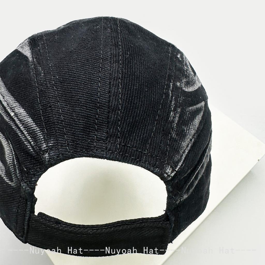 And Women Vintage Bandhnu Solid Color Stripe Baseball Caps Sun Protection Personalized All-Match Street Style Peaked Hats Distressed Fashion