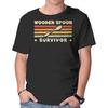 Unisex Crew Neck T-Shirt Wooden Spoon Survivor Graphic Short Sleeve Casual Tee