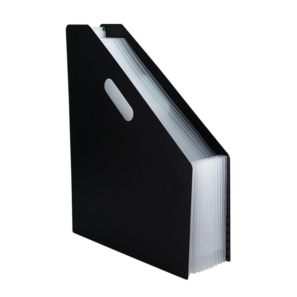 Expanding File Holder Vertical Desktop Document Folder Large Capacity File Organizer Accordion Document Storage Box