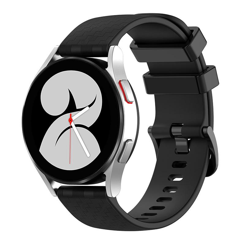 For Polar Vantage M/Vantage M2/Gait X/Gait X Pro Carbon Fiber Texture Silicone Watch Band Replacement Wrist Strap with Buckle