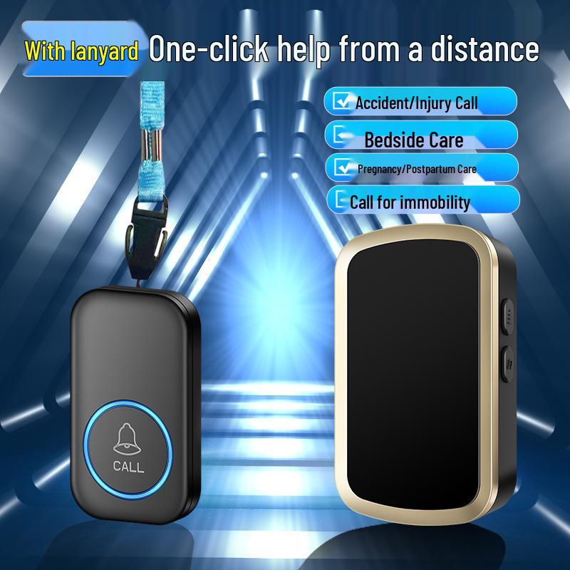 Senior Wireless Emergency Call Button for Bedside Use