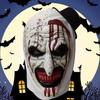 Horror Clown Mask With Hat Latex Costume Accessory Halloween Party Scary Dress Up
