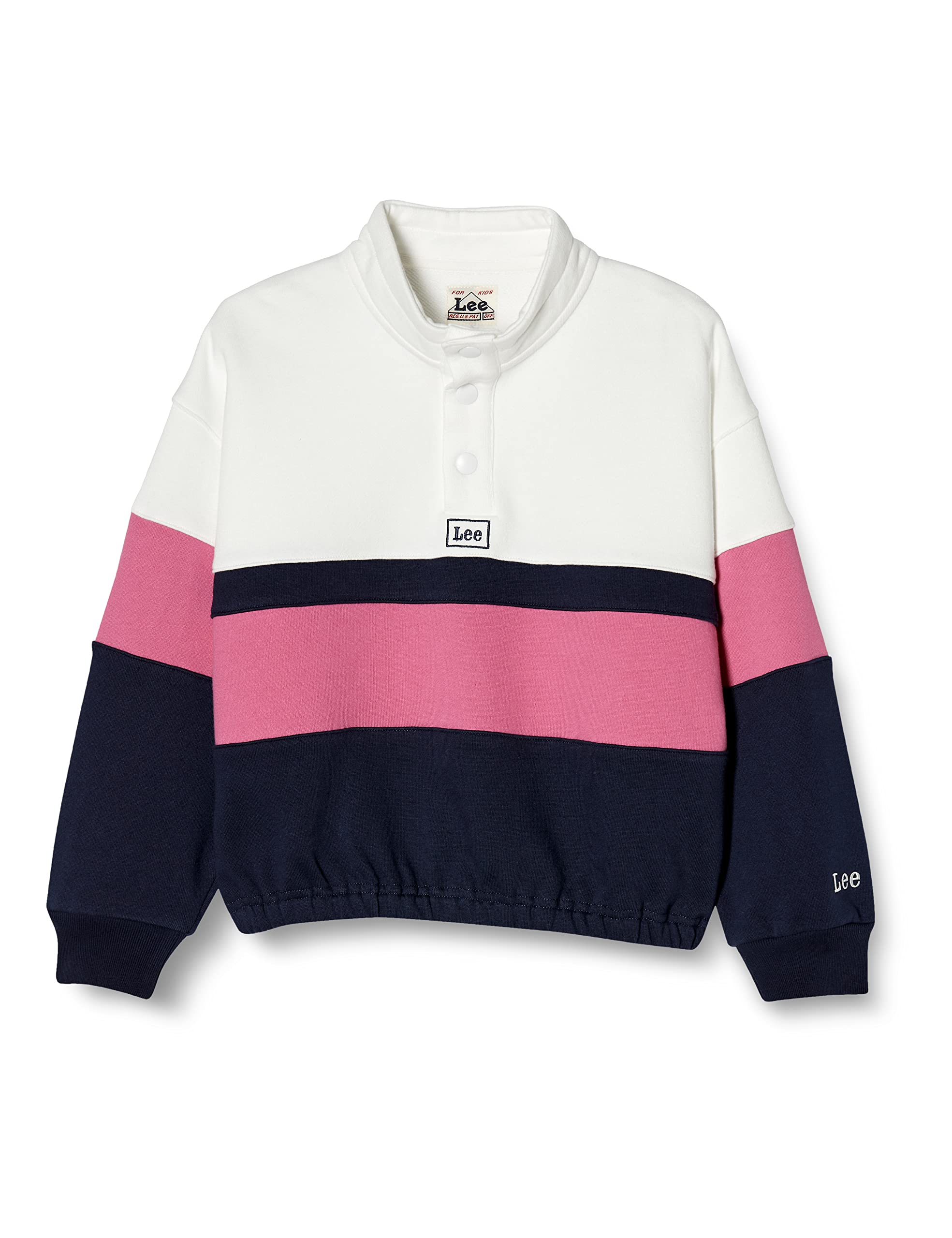 

Lee Official Sports Sweatshirt for Size 150 Kids, LK0783-118, White,